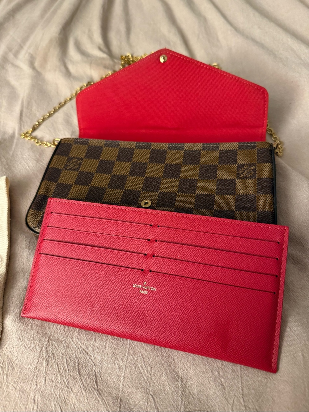 Louis Vuitton Brown Damier Felice Pochette - Picture 3 of 8